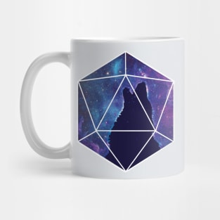 D20 Howling Wolf Soul Mug